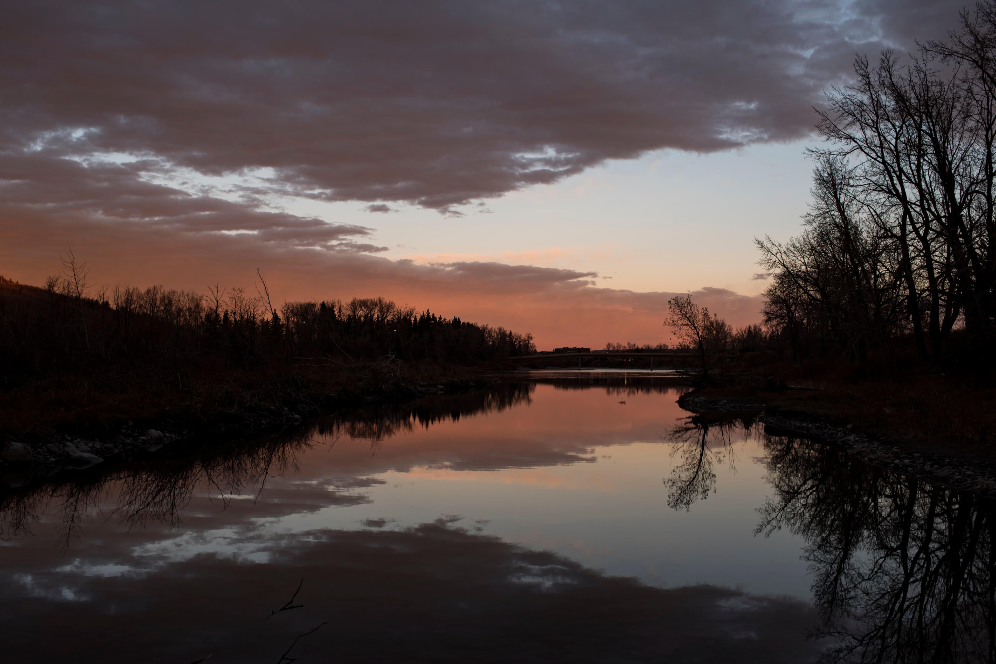 View of the Bow River near Point McKay