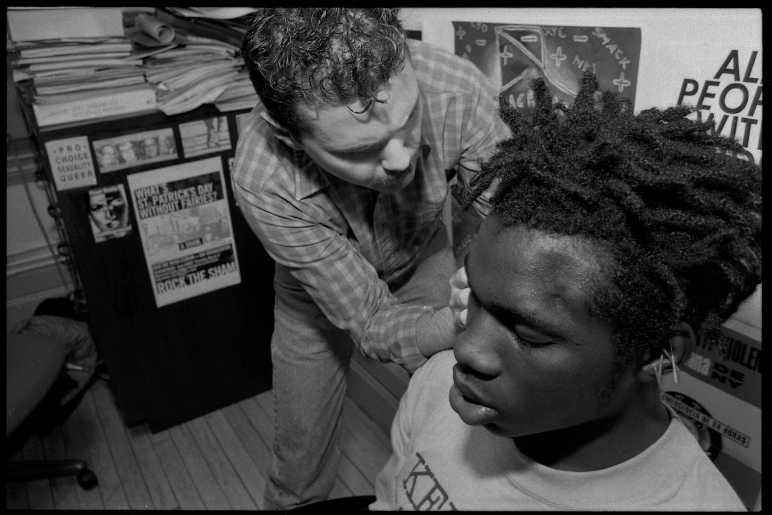 Ali Forney at Safe Space, 1992.