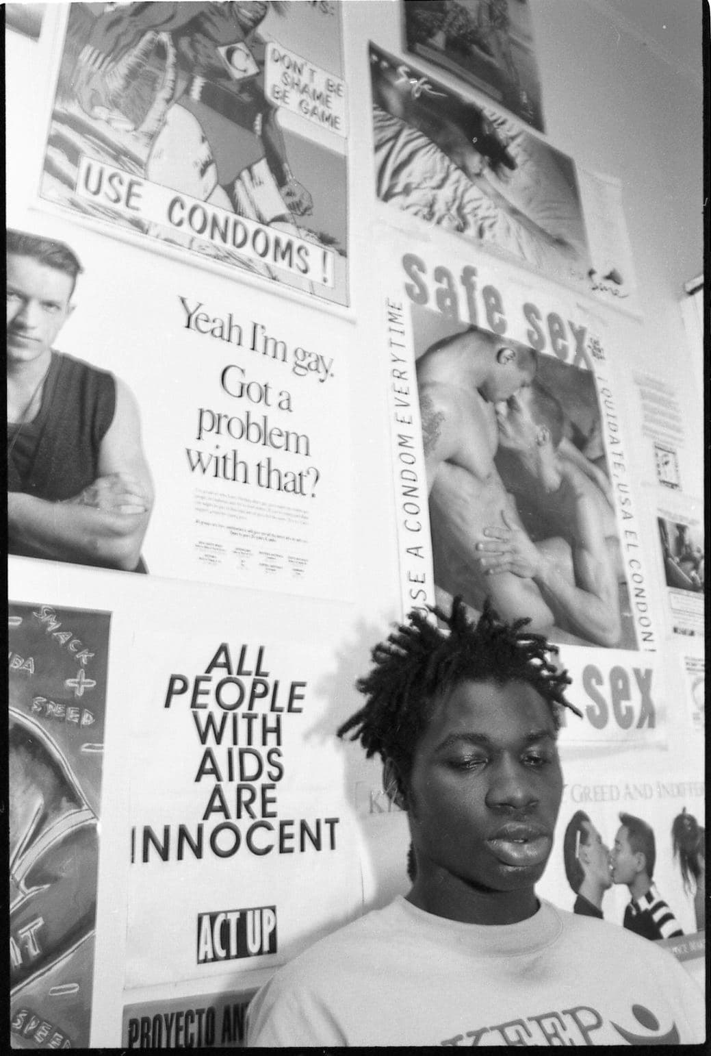 Ali Forney at Safe Space, 1992.